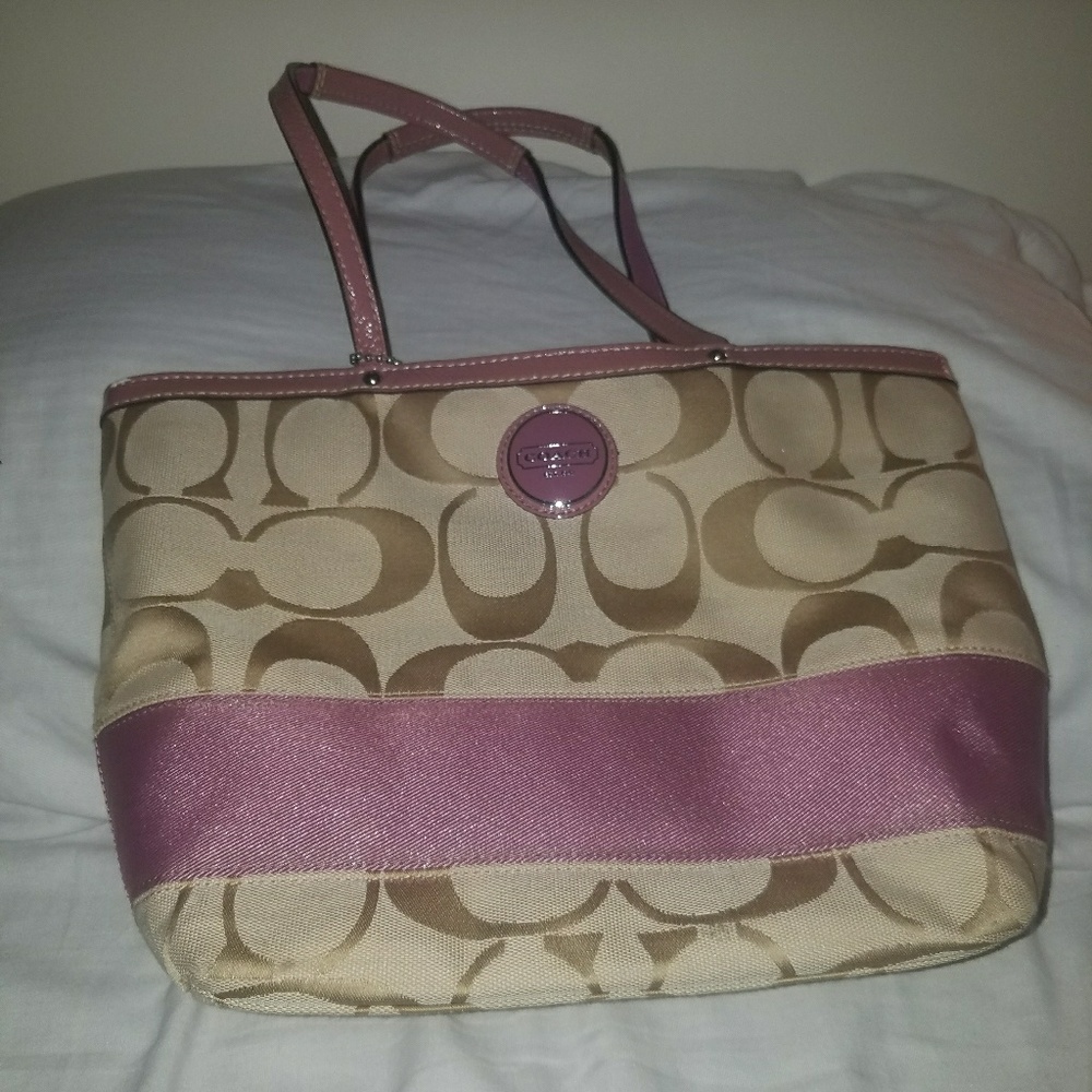 Authentic signature collection coach bag